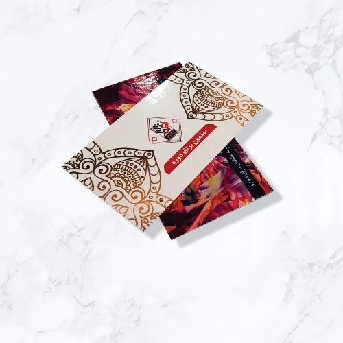 کارت ویزیت سلفون براق