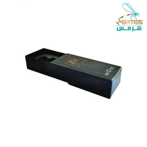 هاردباکس کشویی مشکی با خدمات طلاکوب