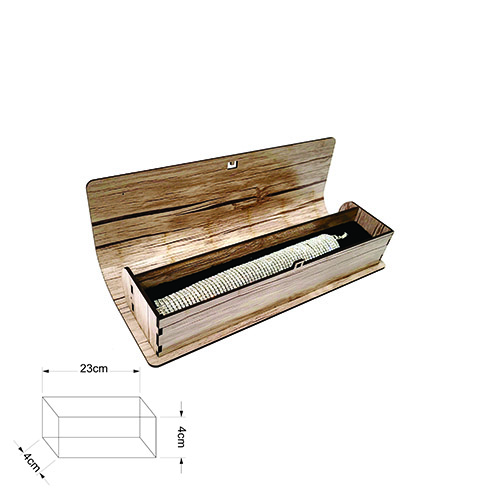 جعبه چوبی دستبند فنری کد 4016