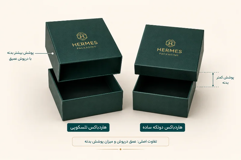 تفاوت هاردباکس تلسکوپی با هاردباکس دوتکه ساده